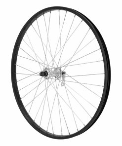 Roue VTT Patin Blocage 26" M110 Avant Noir Moyeu Argent Alu Jante 21C