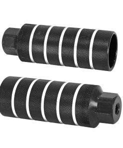 Repose Pied BMX Alu Diam 36 mm Noir Long 100 mm Pour Axe de 3-8 (Paire)