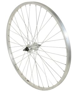 Roue VTT Patin 26" Alu Arriere Moyeu Alu Axe Plein Roue Libre 1V (Vendu Avec Ecrou 10X100) Jante 21C