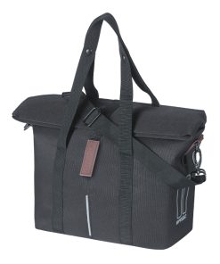 Sac A Main Velo Basil City 8-11L Noir Etanche Fixation Klickfix Non Inclus Ou Crochet Hook