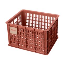 Panier - Caisse Plastique Recycle Basil Rouge Terre 29L Avant-Arriere