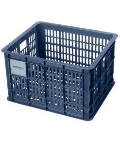 Panier - Caisse Plastique Recycle Basil Bleu 29L Avant-Arriere