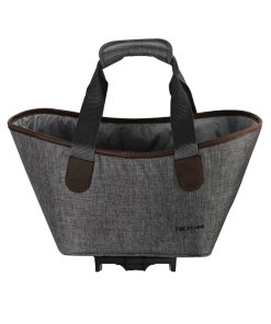 Panier-Sac A Main Velo Racktime Agnetha 2.0 Gris Fixation Porte Bagage (L 34Cm X L 26Cm X H 37Cm) - Compatible Systeme Racktime Snapit 2.0 (Nouvelle Version Apres 2021 Monte Chez Scott)