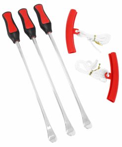 Outil Demonte Pneu En Cuilleres (X3) et Mors-Protege Jante (X2) Longueur 290 mm -Gravity-
