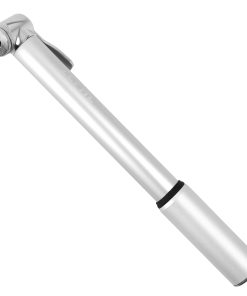 Pompe Mini Route Zefal Road Mini Alu Argent 8Bars L230mm Vp-vs 117G Pour Pneu Section 25 À 32mm Avec Clips Fixation
