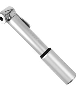 Pompe Mini Route Zefal Road Micro Alu Argent 7Bars L165mm Vp-vs 95G Pour Pneu Section 25 À 32mm Avec Clips Fixation