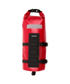 Sacoche de Fourche Velo Zefal Z Adventure Fork Pack Rouge Fixation Sangles Auto Agrippantes (Lg36.5Cmxd15 - 6Litres) (Support Fixation Inclus)