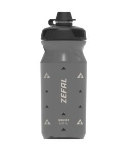 Bidon Zefal Sense Soft 65 No-Mud Noir Fume 650 ml (Bouchon Securite Anti-Goutte)