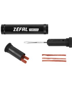 Kit Reparation Zefal Z Bar Tubeless Fixation Porte Bidon (Avec Meche et Outil Aiguille + Couteau)