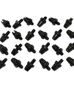 Vis Creuse Tendeur de Cable Velo M10 Fendue Alu Noir (Sachet de 25 Pieces)