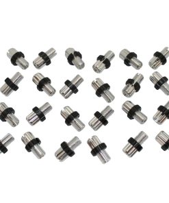 Vis Creuse Tendeur de Cable Velo M10 X 11,5 mm Fendue Alu Argent (Sachet de 25 Pieces)