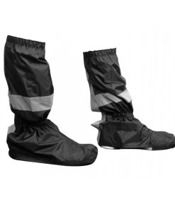 Couvre Chaussure Velo Ville XBIKE Coutures Etanches Noir (Taille 42-44) (Paire) Elastique Maintien Sous Chaussure et Serrage à La Cheville