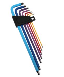 Outil Cle Allen Gravity Tete Spherique1,5-2-2,5-3-4-5-6 (Jeu de 7 Pieces)