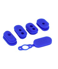 Support-Passe Cable et Cache Prise de Charge Trottinette Pour Xiaomi M365, 1S, Essential, Pro, Pro 2, Mi 3 Silicone Bleu (Vendu Par 5) -Selection Gravity-