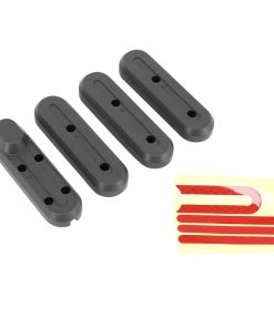 Cache Vis de Roue Avant et Arriere Pour Trottinette Xiaomi M365, Pro Noir (Catadioptre Adhesif Rouge) (Vendu Par 4) -Selection Gravity-