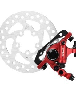Frein Xtech Pour Trottinette Xiaomi Rouge (Etrier, Disque et Support) (120 mm) -Selection Gravity-