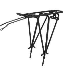 Porte Bagage Velo Arriere A Tringles Alu Noir 26" A 29" Compatible Systeme Basil Mik (Poids Maxi 25 Kg)