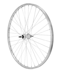 Roue City Patin 650X35B Arriere Jante et Moyeu Alu Axe Plein Roue Libre 1-3V (35-584) (Vendu Avec Ecrou 10X100) Jante 19C
