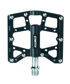 Pedale VTT Plateforme Descente - BMX Switch North Shore Alu Noir Filetage 9-16 Avec Picots (Paire) 110X95mm