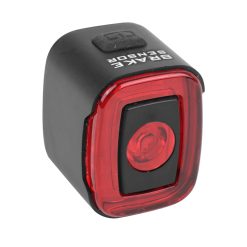 Eclairage Velo Usb Arriere Sur Tige Ou Chariot de Selle Newton Fonction Feu Stop Lw-200 Cob Leds 50 Lumens Noir (Eclairage Rouge)
