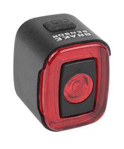 Eclairage Velo Usb Arriere Sur Tige Ou Chariot de Selle Newton Fonction Feu Stop Lw-200 Cob Leds 50 Lumens Noir (Eclairage Rouge)