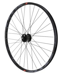 Roue VTT Disque Blocage 27.5" Klixx Double Paroi Avant Noir Moyeu Shimano Centerlock Dynamo 6 Volt-3W - Cpk - Jante 23C 32 Rayons