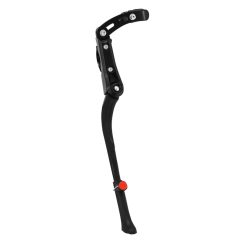 Bequille Velo Laterale Arriere Gravity 24-28" Fixation Base-Hauban Reglable Alu Noir