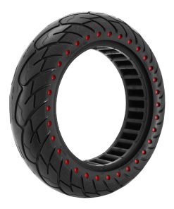 Pneu Trottinette Plein 10 X 2.50 Noir Point Rouge (Segway Ninebot Max G30 Series) (Jante Largeur 44mm, Diametre Inter 147mm, Diametre Exter 240mm)