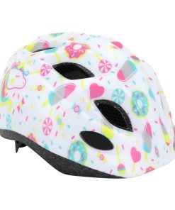 Casque Velo Enfant Polisport Lollipops Banc - Rose Taille 48-52Cm Avec Molette (Vendu Sur Carte)