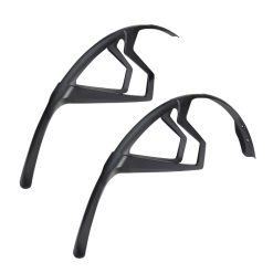Garde Boue Route Polisport R-Mud Noir Fixation Velcros (Vendu A La Paire)