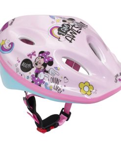 Casque Velo Enfant Disney V2 Minnie Rose Avec Molette Reglage Taille 52-56 (Vendu Sur Carte)