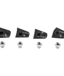 Intravis Pedalier Ta Compatible 105 R7100 12V. Noir Pour Plateau X110 (Jeu de 4) - Vis et Cheminee