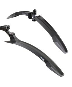 Garde Boue VTT Zefal Kit Deflector Avant Fm60 + Deflector Arriere Rm60 Noir Pour Roues 27.5"-29" (Vendu Au Kit)