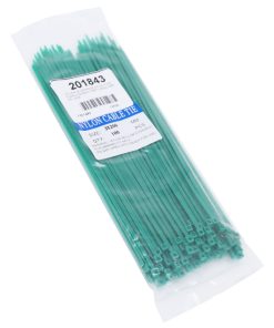 Collier de Serrage Nylon Type Rilsan 2,5X200mm Vert (Vendu Par 100) -Gravity-