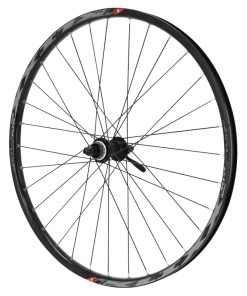 Roue VTT Disque Blocage 26" Klixx Tubeless Ready Avant Noir Moyeu Shimano Acera Qc400 Centerlock - Jante 23C 32 Rayons All Mountain