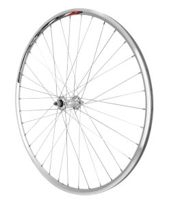 Roue Route Patin 700 Elan Cfx Argent Avec Ecrous Avant Moyeu Alu 32 Rayons Galva Jante 13C