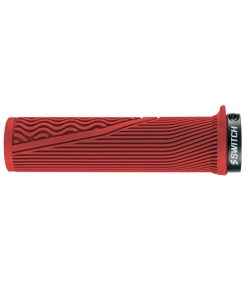 Poignee City-VTT Switch Drift Avec Lock-On Rouge (Paire)