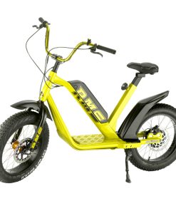 Draisienne Électrique RMS E-Drais Max Jaune RAL 1021 Moteur 350 W Homologué NF EN 14764 (Garde-Boue en Option) (Dim. 1,65 x 0,83 x 1,18 m) – Made in France