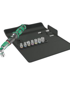 Cle Dynamometrique Wera Safe Torque A1 Carre 1-4 Serrage de 2 A 12 Nm Avec Douilles (Fonction Cliquet Simple) Noir-Vert (Set 10 Pieces) -Marque Allemande Pour Les Ateliers-