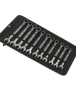Cle Mixte-Plate A Cliquet Wera 6000 Joker Diam 8 A 19 mm (Avec Fonction Retenue) Chrome Moly (Set 11 Pieces) -Marque Allemande Pour Les Ateliers-