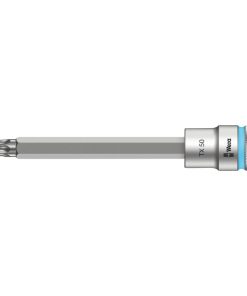 Douille Torx Wera 8767 Hf Zyklop 1-2 T50 Longueur 140 mm (Vendu A L'Unite) -Marque Allemande Pour Les Ateliers-