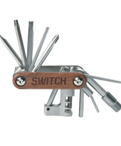 Outil Multifonction Switch Corps Bois 11 Fonctions Cle Allen + Tournevis + Derive Chaine