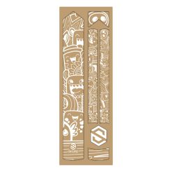 Autocollant-Sticker de Protection Cadre Velo Skuad Modele Comics Blanc (3M)