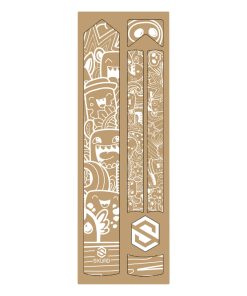 Autocollant-Sticker de Protection Cadre Velo Skuad Modele Comics Blanc (3M)