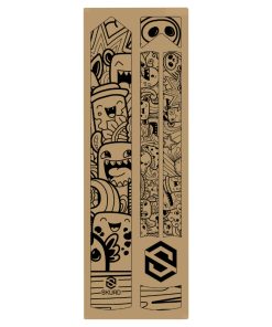 Autocollant-Sticker de Protection Cadre Velo Skuad Modele Comics Noir (3M)
