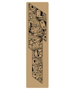 Autocollant-Sticker de Protection Bras Oscillant Velo Skuad Modele Comics Noir (3M)