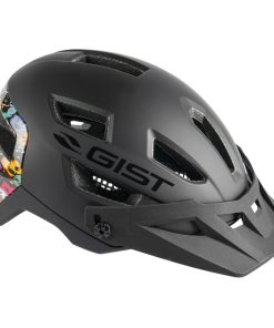 Casque Velo Adulte Gist VTT Kop Noir Arriere Deco Covering Monstres In-Mold Taille 53-59 Avec Visiere Reglable En 3 Positions et Fit-System (Vendu En Boite)