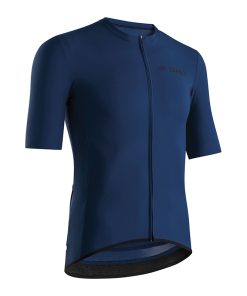 Maillot Gist Homme Supremo Manches Courtes Zip Total Bleu L -5343