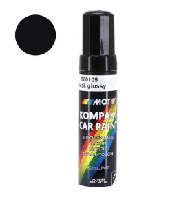 Stylo de Retouche Peinture Motip Noir Brillant 12 Ml