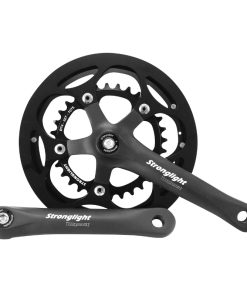 Pedalier Gravel Stronglight 9-10V. Impact Noir 170mm 46-32 Compatible 9-10V. (Axe Carre 107mm)